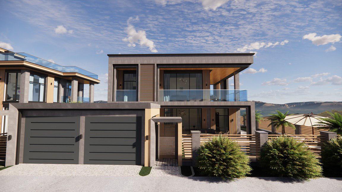 Коттеджный посёлок в Сириусе - стиль хай-тек ...