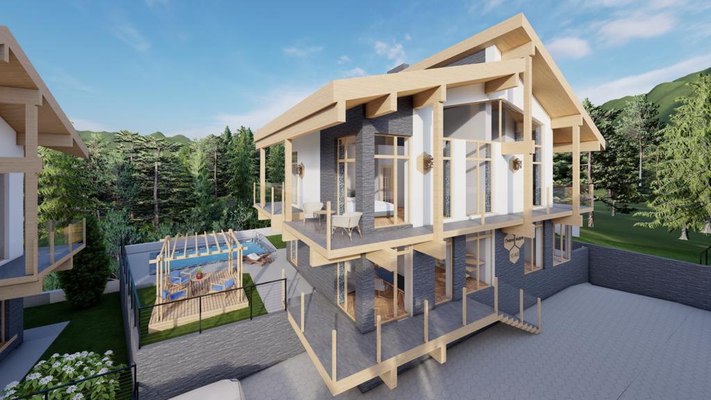 Новый коттеджный посёлок Мёд в центре Красной...