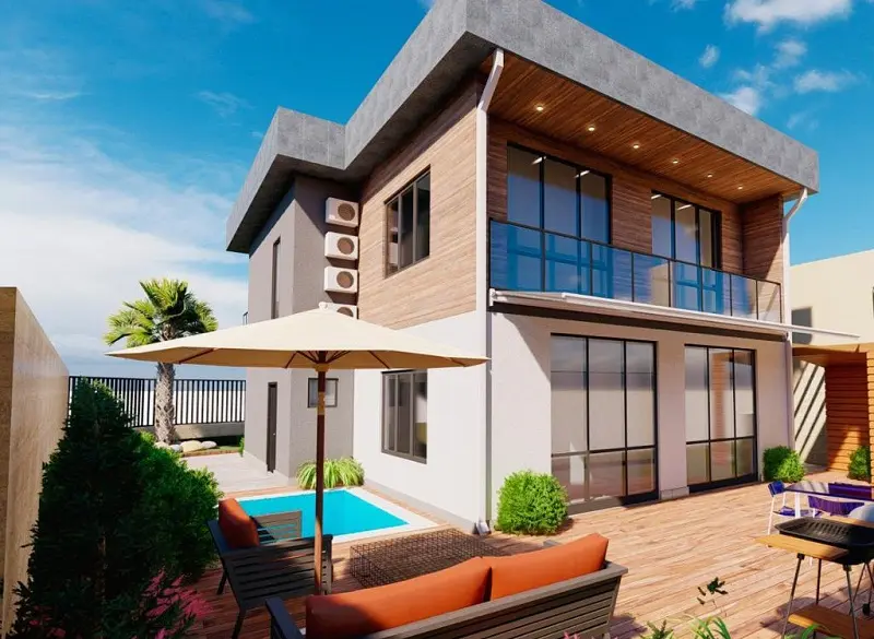 Новый дом с бассейном