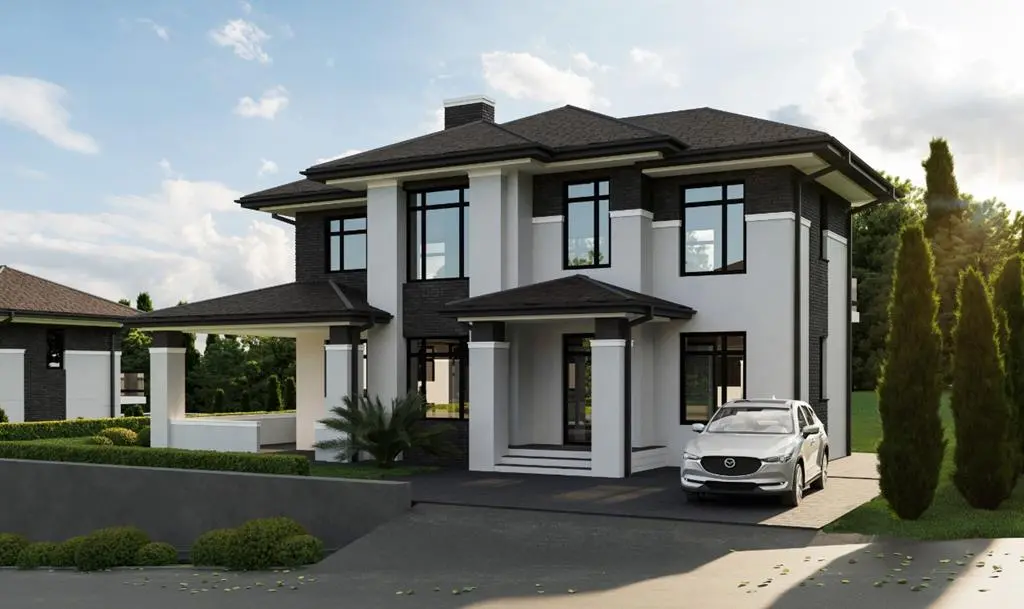 Коттеджи в стиле "Райта".