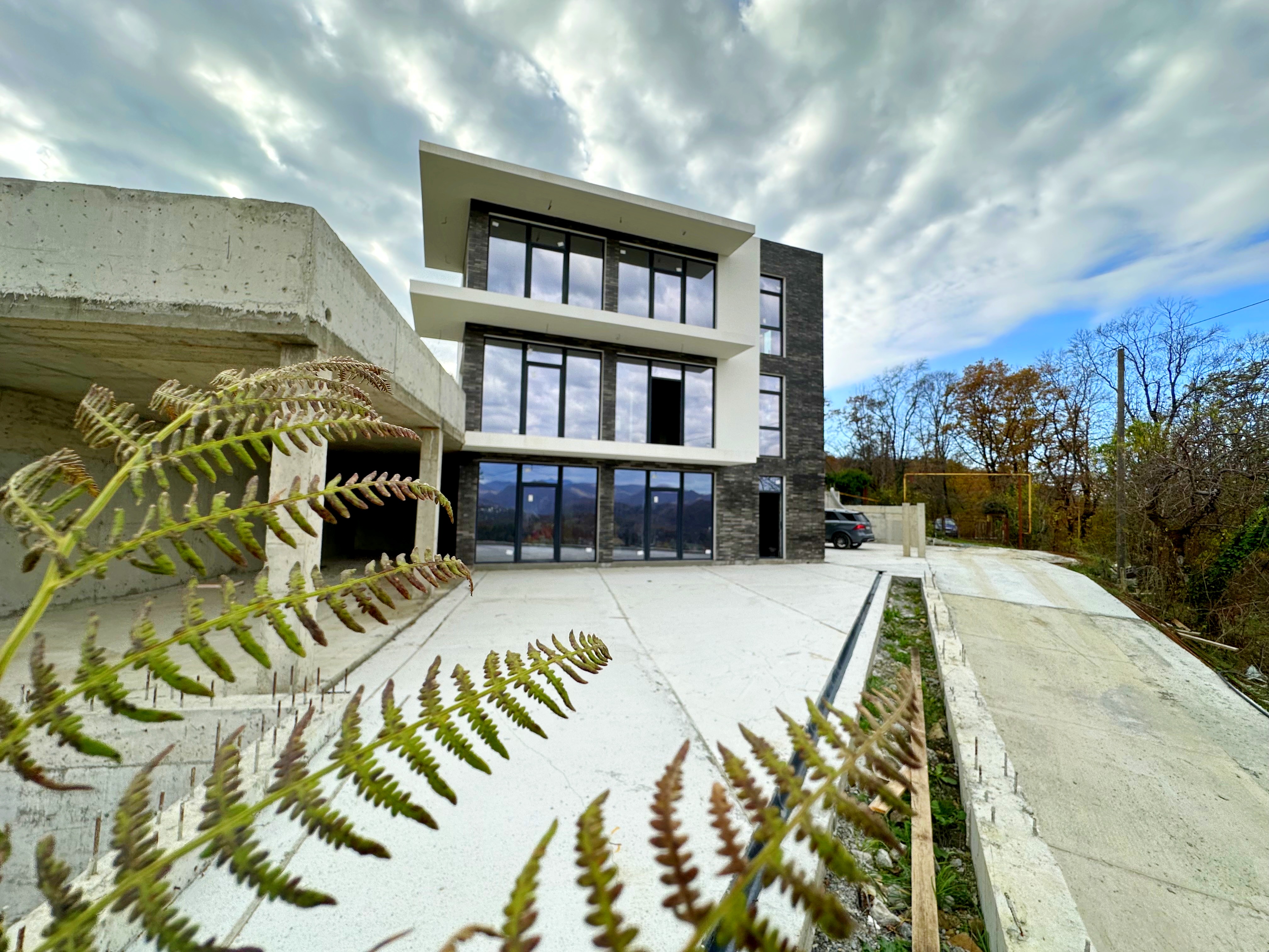 Загородный дом в окружении зелени