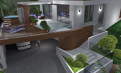 не достроенный дом с видом на море