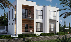 Стильная вилла в стиле модерн с прямым видом ...