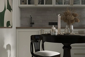 Студия с видом на море и дизайнерским ремонто...