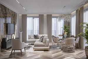 ШИКАРНАЯ КВАРТИРА МЕЧТЫ В ЗОЛОТОМ ТРЕУГОЛЬНИК...