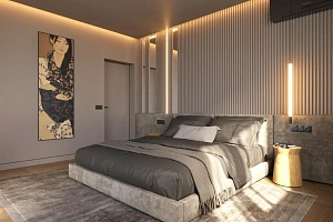 Просторная квартира с видом на море в новом р...