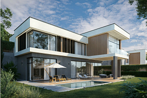 Элитная вилла в закрытом поселке с видом на О...