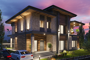 Роскошная вилла в стиле Райта